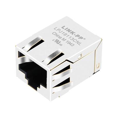 China LPJ19113CNL China SMT RJ45 Jack Suppliers 10/100 Base-T Without LED Tab Down for sale