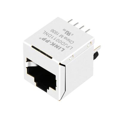 China LPJD0011DNL 10/100Base-T Industrial Vertical RJ45 Magjack Without LED for sale