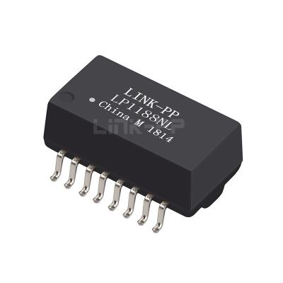 China WE 7090-37R-LF1 Compatible LINK-PP LP1188NL 10/100 Base-T con puerto único SMD 16PIN Transformador de línea de telecomunicaciones en venta