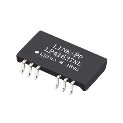 China LP41627NL 10/100 Base-T Transformador magnético con puerto único SMD 16PIN de bajo perfil Ethernet en venta