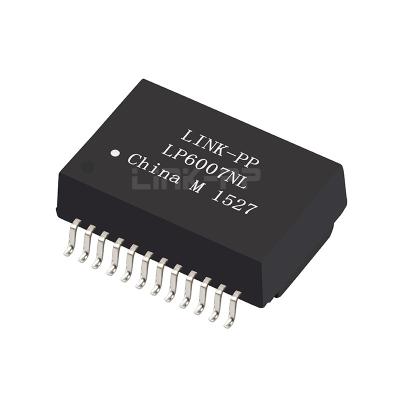 China LP6007NL Hipot 3500 Vrms 1000 BASE-T Single Port SMT 24 Pin Ethernet Transformer for sale