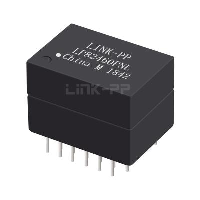 China LP82460PNL Portão único 10/100/1000 BASE-T Transformador Gigabit Ethernet THT 24 pin à venda