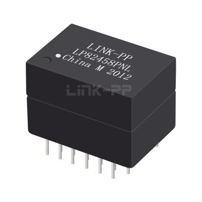 China LP82458PNL Portão único 100/1000 BASE-T THT 24 pin Telecom Lan Magnetics Modules à venda