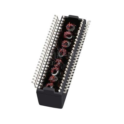 China LP85007NL 100/1000 Base-T Dual Port SMD 50PIN Ethernet Telecom Transformer Modules for sale