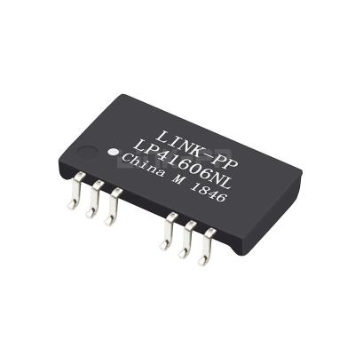China WE 7490101120 Compatible LINK-PP LP41606NL 10/100 Base-T Single Port Low Profile SMD 12PIN Lan Transformer Telecom Magnetics for sale