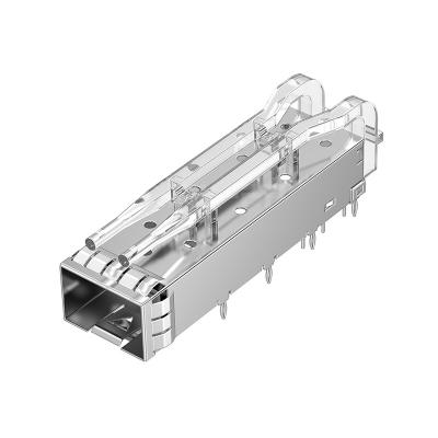 China LP11BC02200 SFP+ 1x1 Cage Press-Fit With Light Pipe for sale