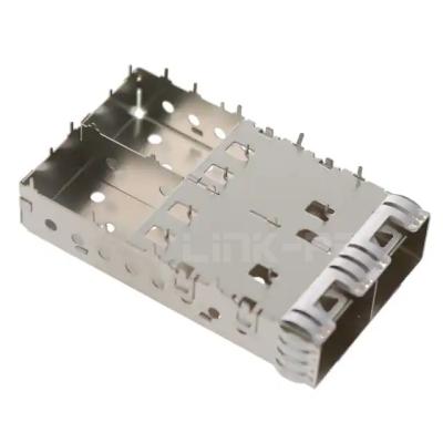 China 2143451-1 TE SFP+ Cage Ganged (1 x 2) Connector Through Hole for sale