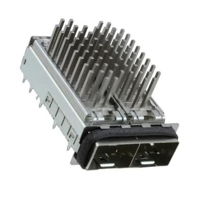China TE 2198224-4 SFP+ Cage 1x2 With Heat Sink 16 Gb/s Through Hole Press-Fit for sale