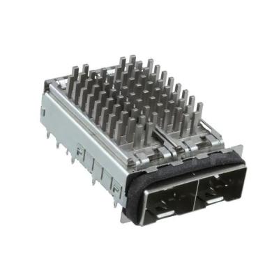 China TE 2198224-3 SFP+ Cage Ganged (1x2) with Heat Sink Connector Elastomeric Gasket 16 Gb/s for sale