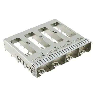China 2169260-1 TE SFP+ Cage Ganged (1 x 4) Connector Through Hole Right Angle for sale