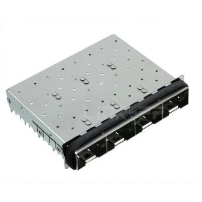 China TE 2057162-1 SFP+ Cage Ganged (1 x 4) Conector 16 Gb/s Ângulo direito à venda