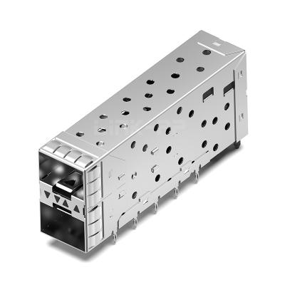 China LINK-PP LP21BC01101 2x1 Port SFP+ Cage Connector With Outer/Inner LightPipe for sale