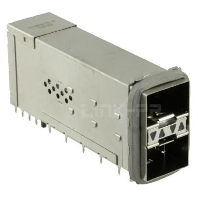 China 2198318-2 zSFP+ Cage 2x1 Port With Integrated Connector 32 Gb/s Included Lightpipe for sale