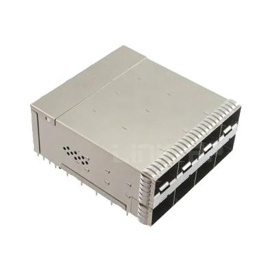 China TE 2339978-8 zSFP+ Cage Assembly 2x4 Port With Connector 56 Gb/s Integrated Lightpipes for sale