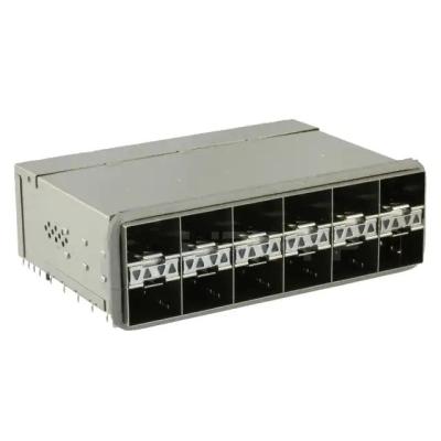 China 2198339-2 zSFP+ Cage 2x6 Port With Integrated Connector 32 Gb/s Included Lightpipe for sale