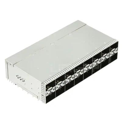 China 1-2198346-9 zSFP+ Cage Assembly 2x8 Port With Integrated Connector 32 Gb/s Included Lightpipe for sale