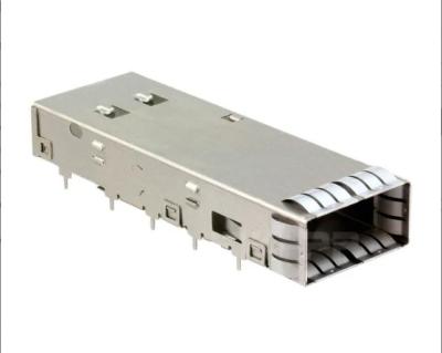 China TE 2110487-1 Compatible LINK-PP LP11DC01000 QSFP 1x1 Cage With Internal/External EMI Springs for sale