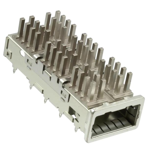 Quality 2057855-1 QSFP+ Cage with Heat Sink Press-Fit Through Hole for sale