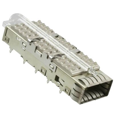 China 1888972-3 Caixa QSFP+ com conector do dissipador de calor Conectores AMP de conectividade TE Press-Fit à venda