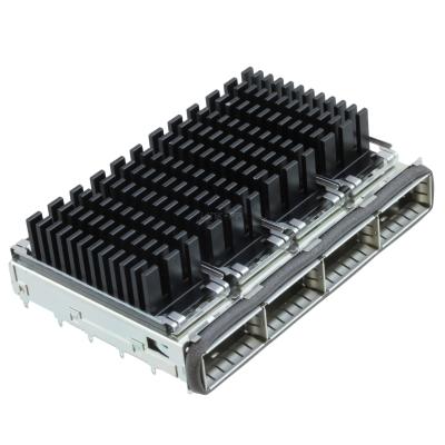 China TE 2170287-9 QSFP+ Cage Ganged (1x4) com conector do dissipador de calor 14 Gb/s à venda