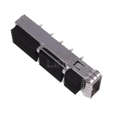 China TE 2342933-2 QSFP-DD Cage 1 Port With Heat Sink Connector for sale