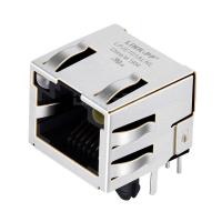 Quality Tab UP Green&Orange/Yellow LED  1X1 Port 8P8C RJ45 Connector without Integrated Magnetics for sale