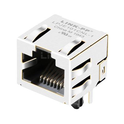 China LPJE101CNL-1 Tab Up RJ45 Modular Jack Without Integrated Magnetics 1X1 Port Without Led for sale