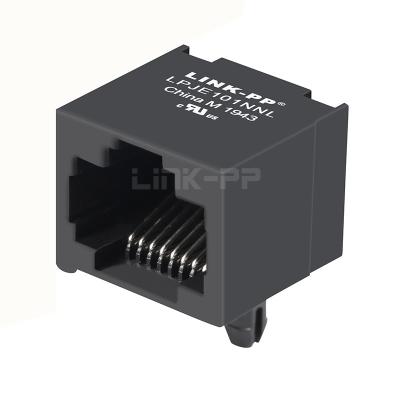 China LPJE101NNL Without LED 1X1 Port RJ45 Jack Tab UP Without Integrated Magnetics for sale