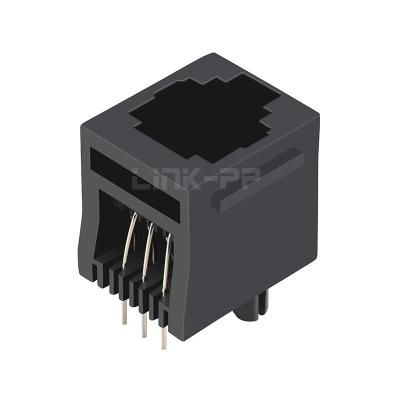 China Amphenol 90512-001LF Compatible LINK-PP LPJE616NNL Tab Up Without LED 1X1 Port 6P6C RJ11 Modular Connector for sale