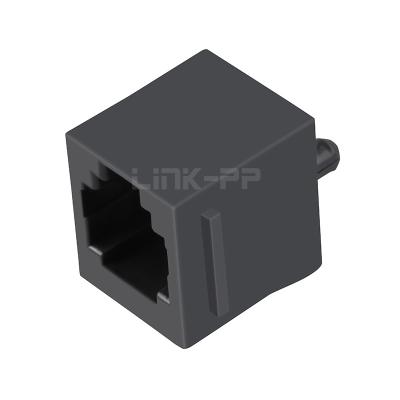 China LPJE615NNL Tab UP Without LED 1X1 Port 6p4c Vertical Modular Jack without Integrated Magnetics for sale