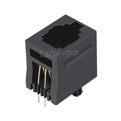 China Amphenol 90511-001LF Compatible LINK-PP LPJE614NNL 4P4C RJ11 Jack Tab Up Without LED for sale