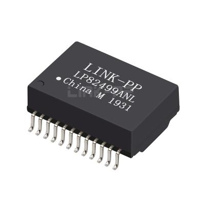 중국 PT61020L 호환성 LP82499ANL 1000 베이스 -T 싱글 포트 PoE SMT 랜 트랜스포머 모듈 24 핀 판매용