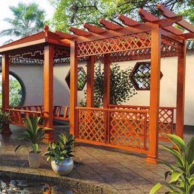 China Powder Coated Aluminum Trellis Garden Landscape Resort Balcony Courtyard Plant Climbing Grapevine for sale