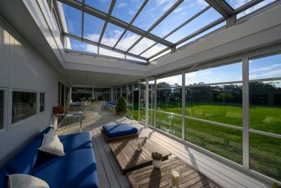 China Customized Glass Roof Sunroom With Frame 1.6-2mm Thickness Size for sale