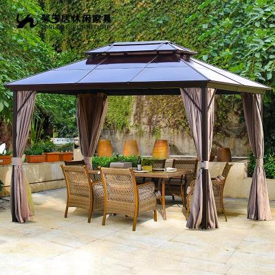 China Outdoor Aluminous Louvered Pergola With Adjustable Louvres Outdoor Hardtop Gazebo for sale