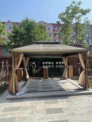China Metal Steel Roof Frame Aluminum Gazebo   Outdoor Hardtop Gazebo   Garden Gazebo à venda