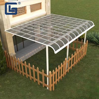 China Sunproof Aluminum Awning Canopy Modern Patio Covers 300mm Panel for sale