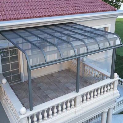 China 600mm Sheet Aluminum Patio Roof Cover 3x4m Pergola UV Protection 122km/h Windproof for sale