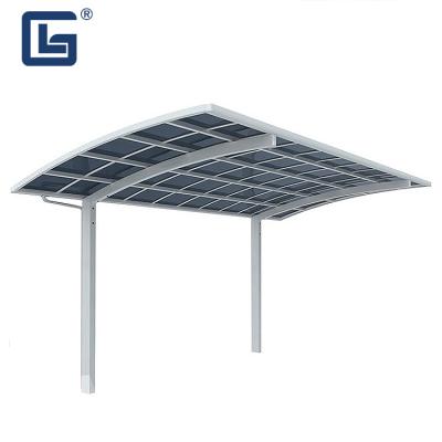 China Outdoor Aluminum Polycarbonate Carport Kits L Type Wind Resistant for sale