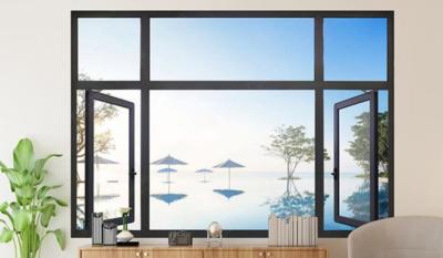China Customization Aluminium Frame Glass Window Powder Coating Thermal Break for sale