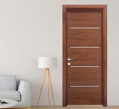 China Veneer Teak Modern Plywood Doors Solid MDF Internal For Hotel for sale