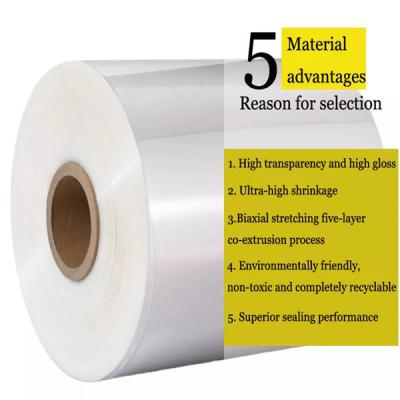 China Thin Thickness 15MIC ( 60gauge ) * 400mm Polyolefin Shrink Film Roll For Frame for sale