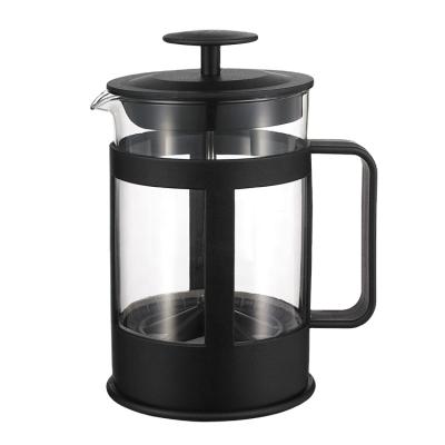 China Hot Sales Viable 350 French Glass 600 800 1000Ml Coffee Maker With Handle for sale