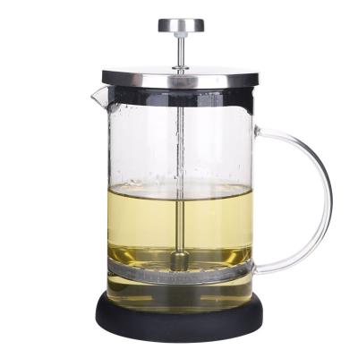 China Sustainable Hot Sales Factory Unique High Quality Customize French Borosilicate Glass Coffee Press for sale