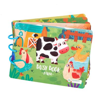 China Early Educational Children Paper Book Printing Preschool Quiet Book Teaching Aids for sale