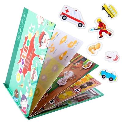 China Sedex Matte Art Paper Montessori Quiet Book Niños Juguete Paste Book en venta