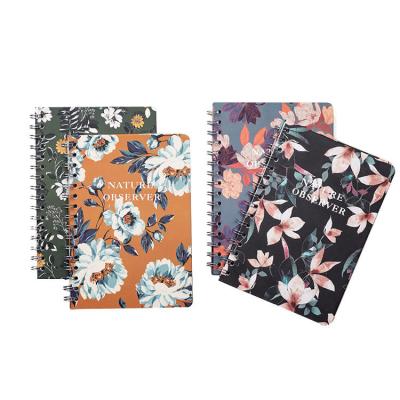 China 60gsm-400gsm Custom Printed Spiral Notebooks Stationary A5 Wire Binding Note Book for sale