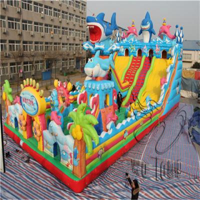 China Lovely CE approved inflatable combo slide, inflatable bouncy castle for kids play for sale