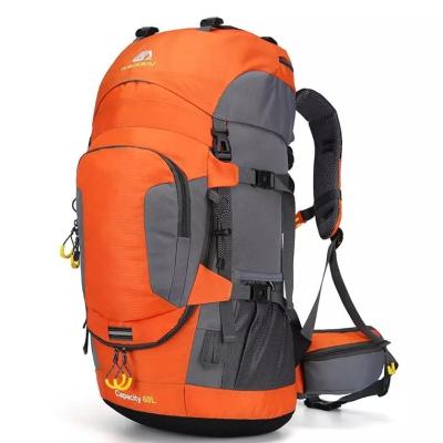 China 60L Lightweight Waterproof Hiking Backpack 70cm Rainproof Backpacks for sale