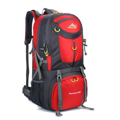 China BSCI Water Resistant Hiking Backpack 60L Hiking Mountaineering Backpack for sale